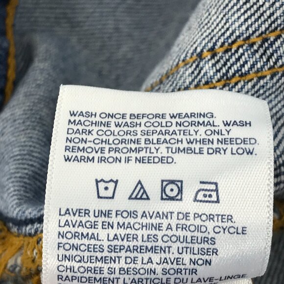 Lands' End Soft Denim High Rise Wide Leg Patch Pocket Crop Jeans Plus Size 14 - Picture 10 of 11